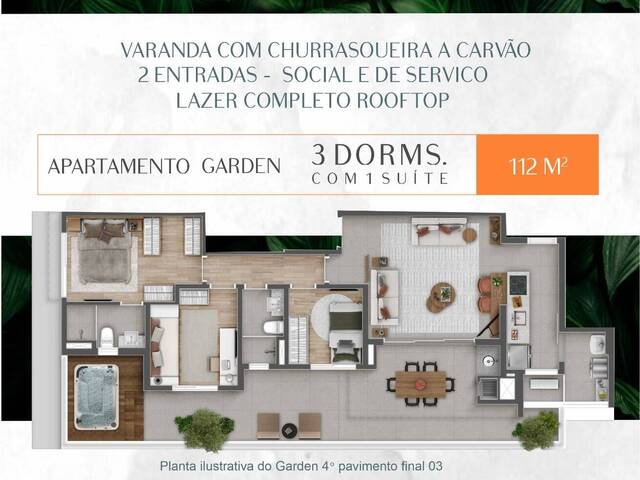 #PZ1558 - Apartamento para Venda em São Paulo - SP