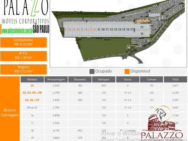 #PZ1840 - Galpão para Locação em Contagem - MG - 2