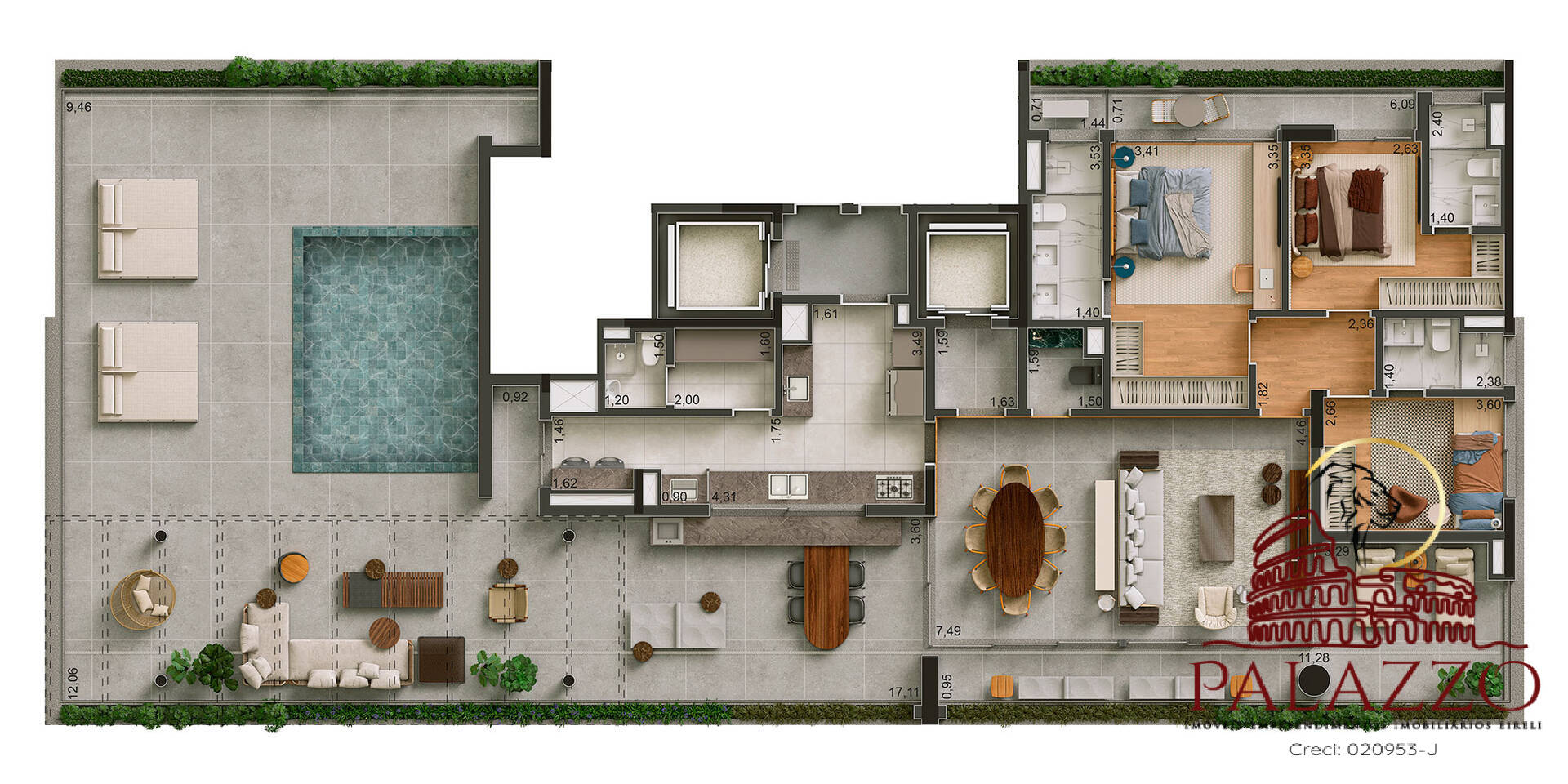 Cobertura, 4 quartos, 332 m² - Foto 26