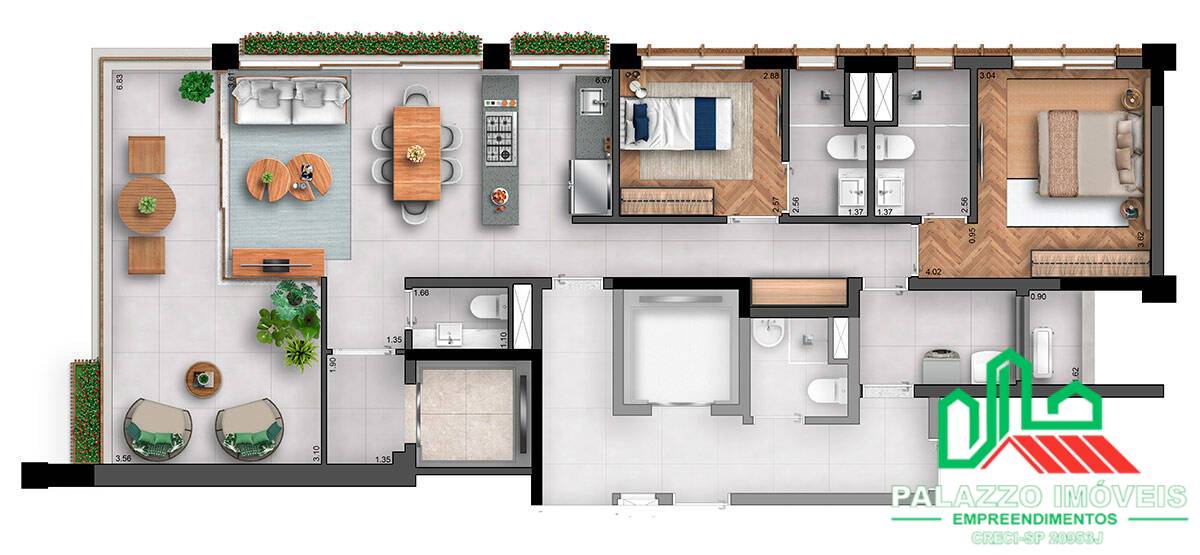 Apartamento, 2 quartos, 105 m² - Foto 18