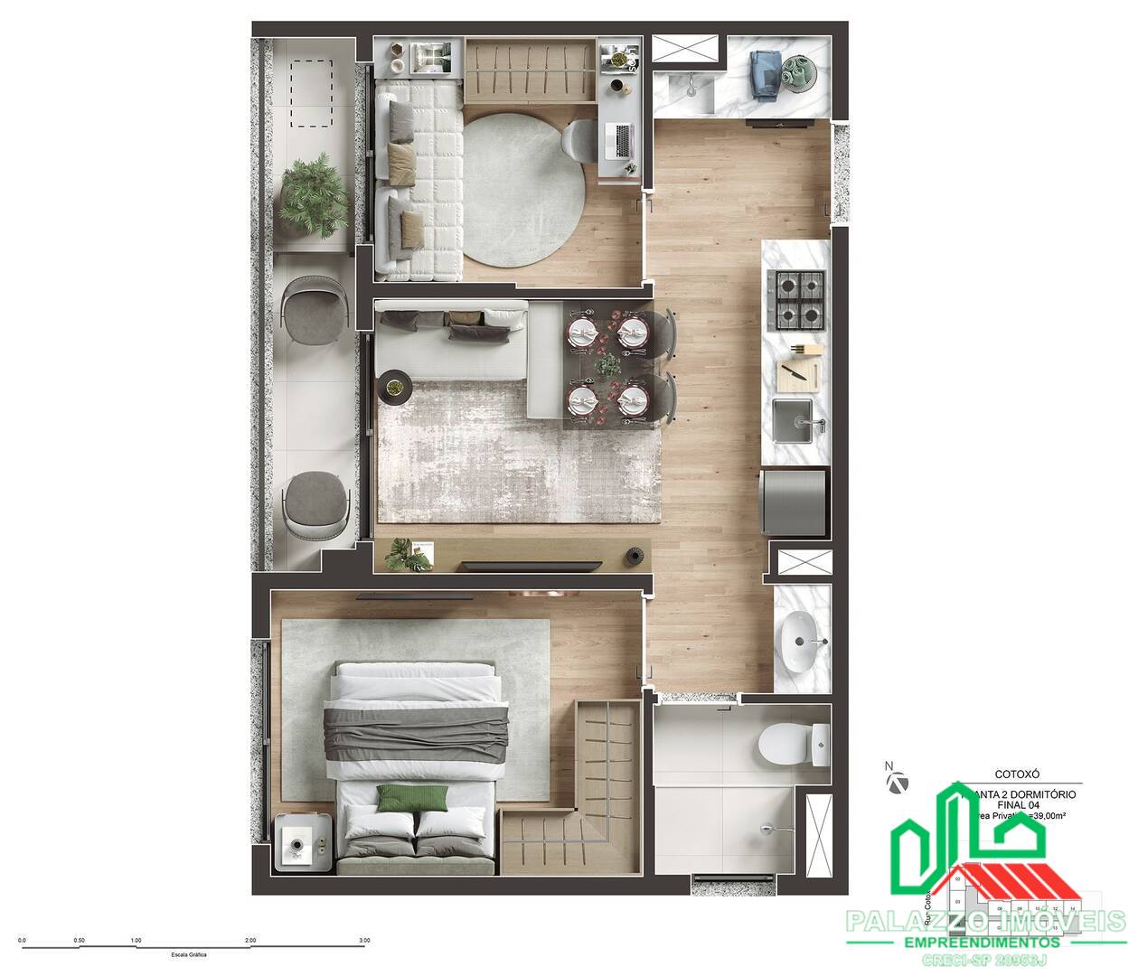 Apartamento, 1 quarto, 29 m² - Foto 5