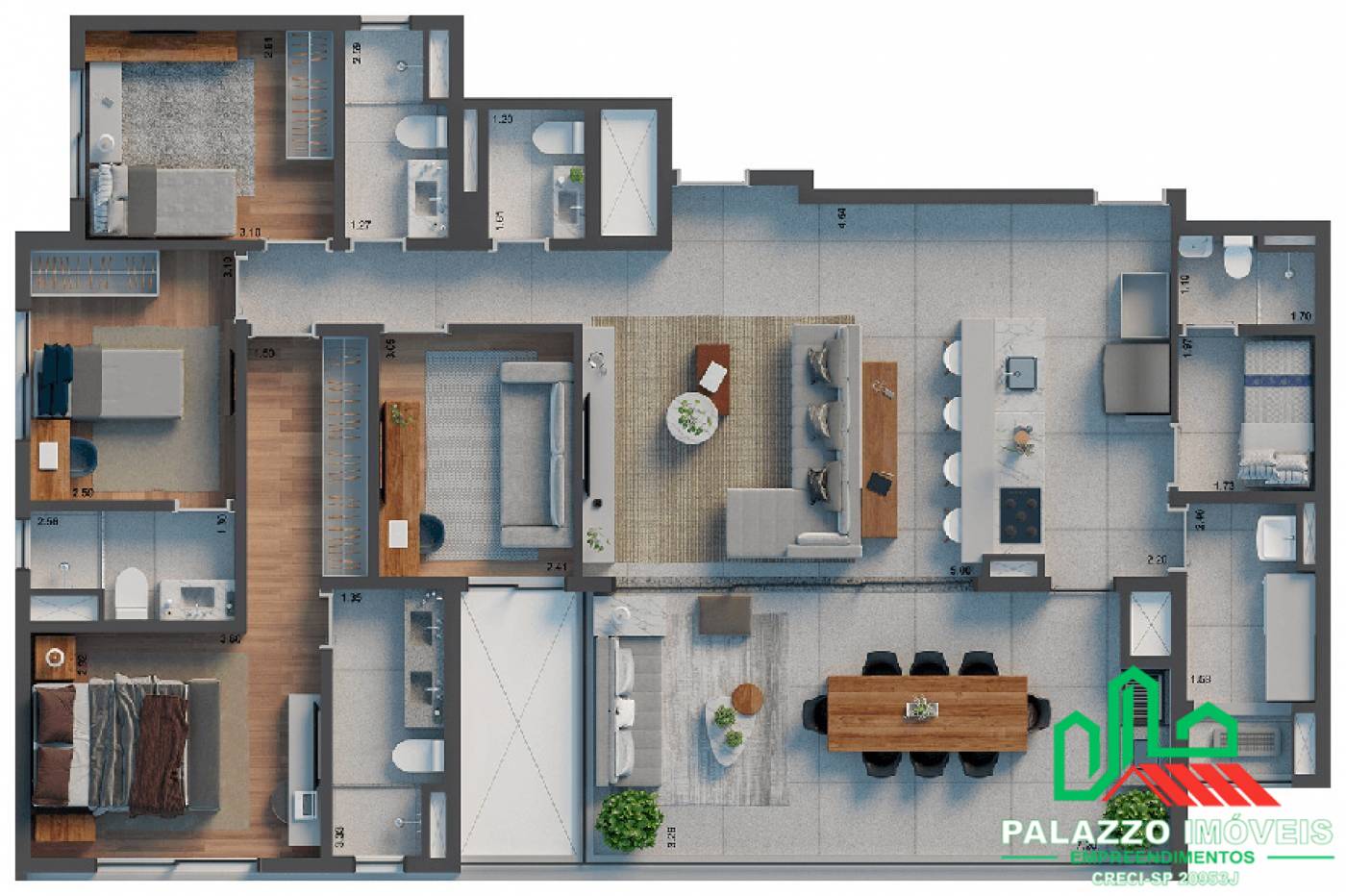 Apartamento, 3 quartos, 147 m² - Foto 14