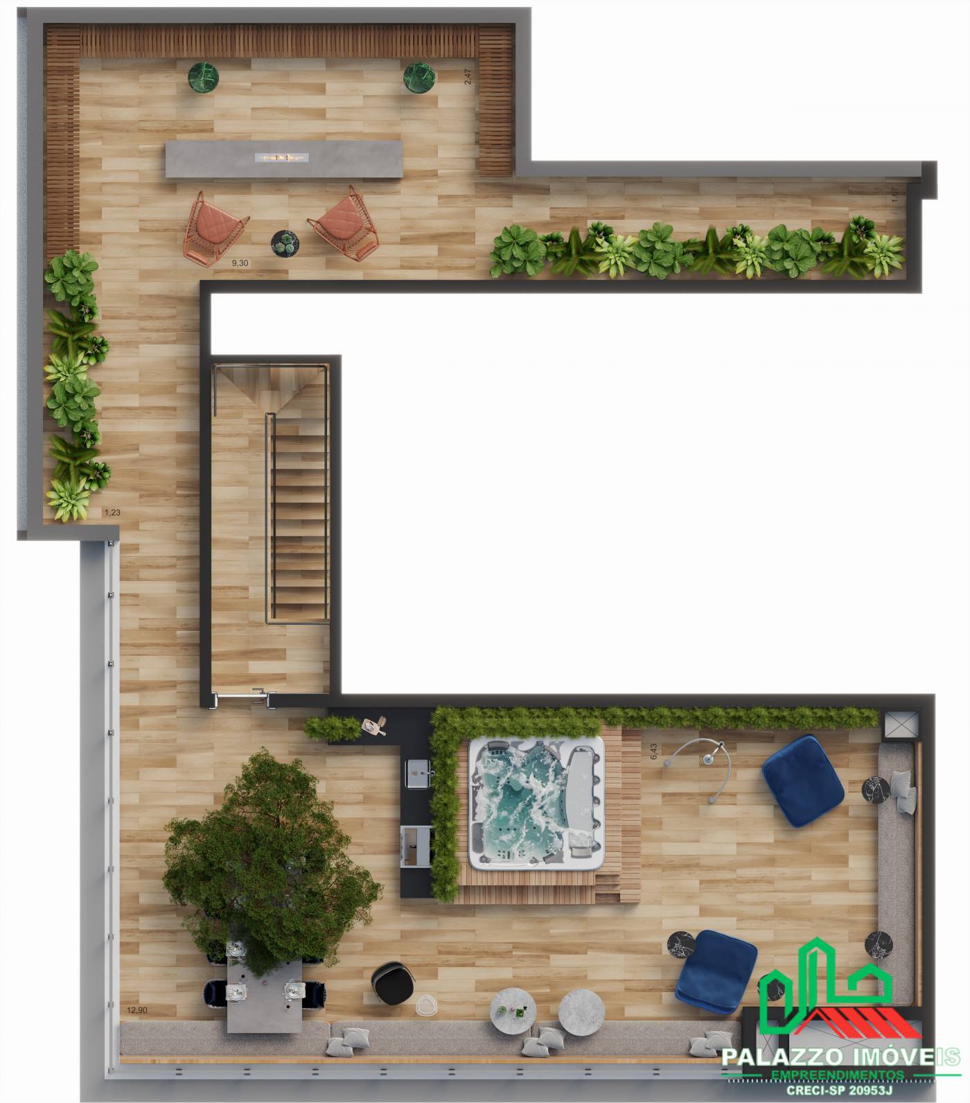 Cobertura, 3 quartos, 370 m² - Foto 20