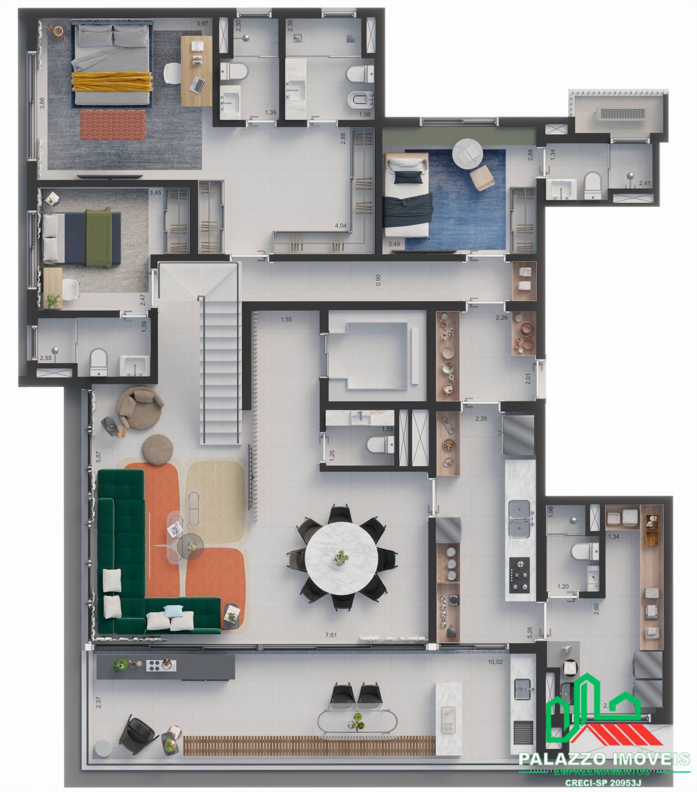 Cobertura, 3 quartos, 370 m² - Foto 17