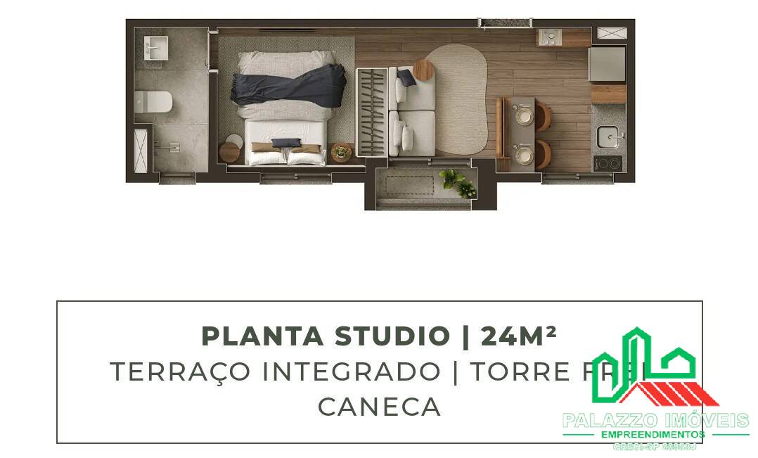 Apartamento, 1 quarto, 24 m² - Foto 21